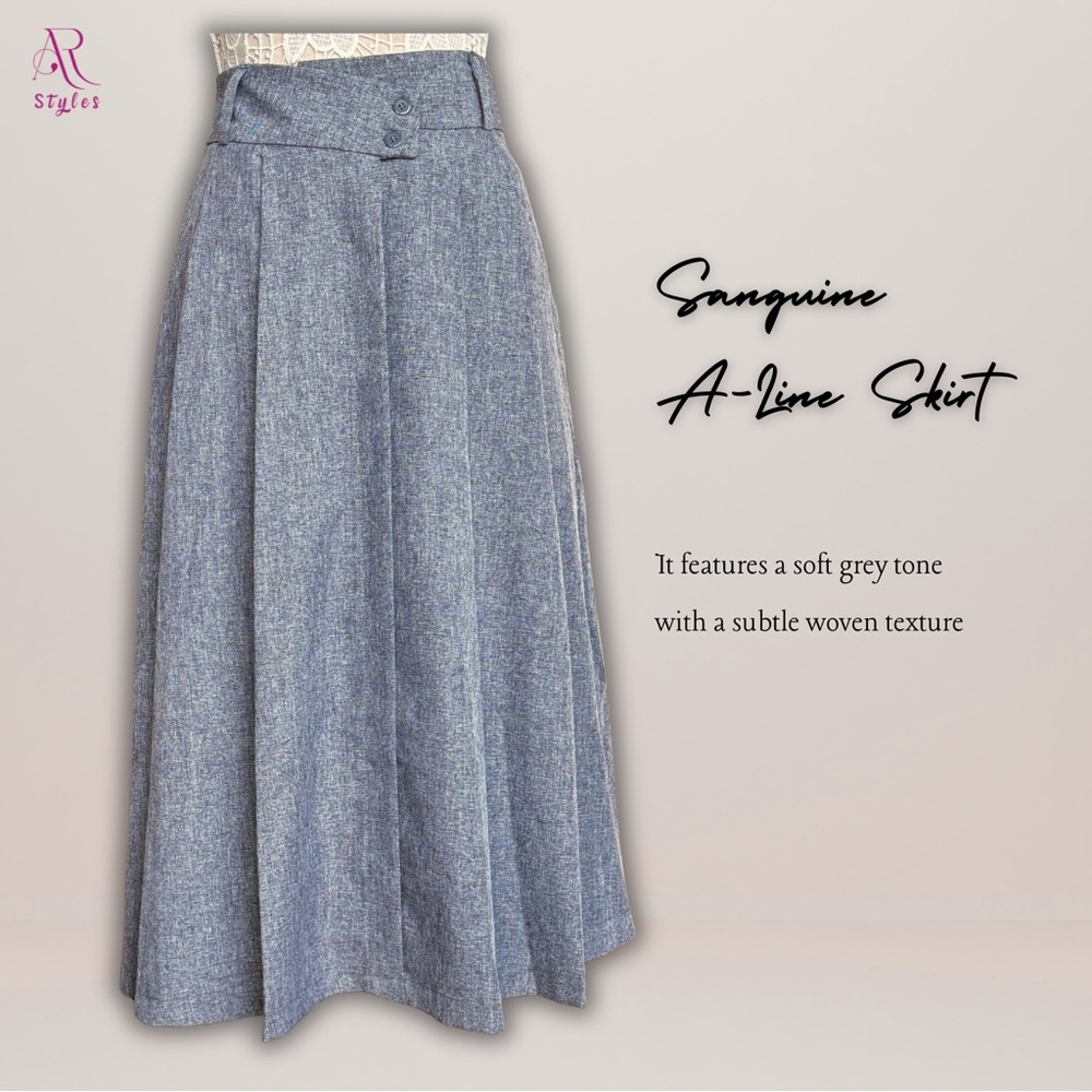 NWT Sanguine A-Line Skirt in Charcoal